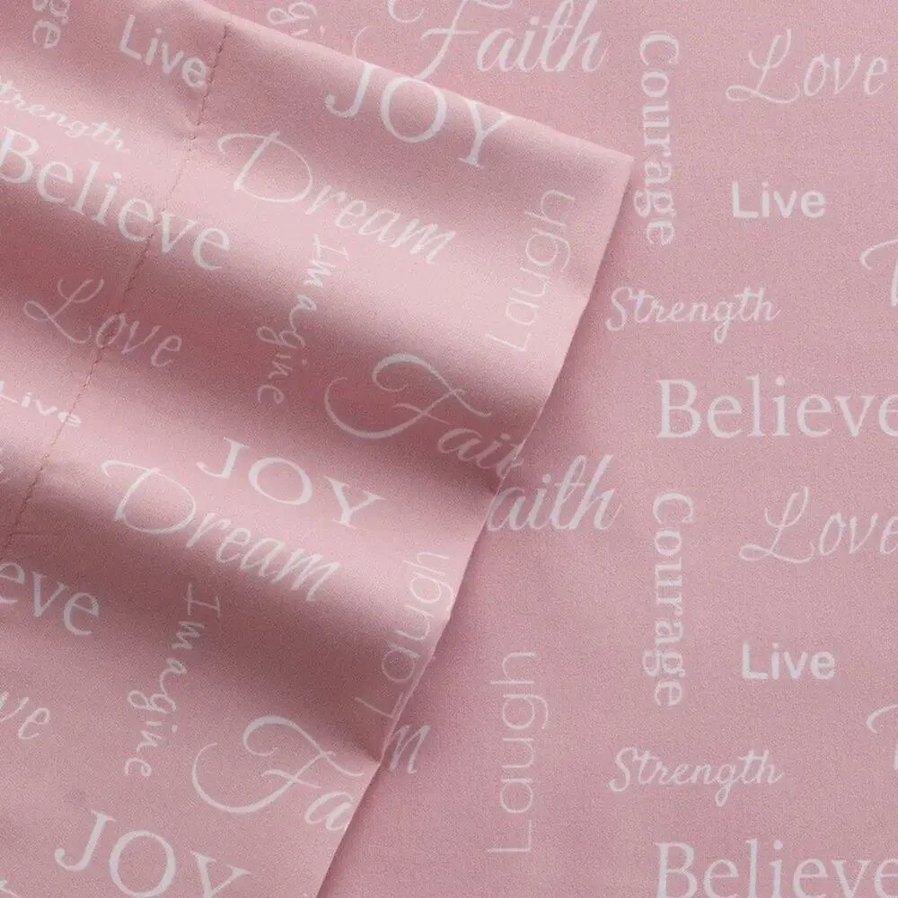 Grand Collection Microfiber Inspirational Sheets